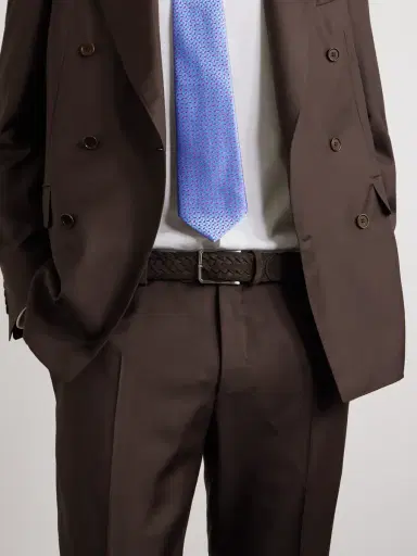 Canali 4cm Woven Suede Belt - Men | Thumbnail 2