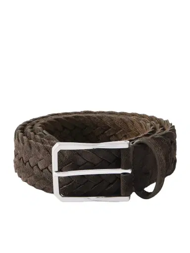 Canali 4cm Woven Suede Belt - Men | Thumbnail 1