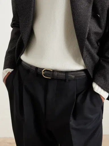 Saman Amel Cardon 2.5cm Full-Grain Leather Belt - Men | Thumbnail 2