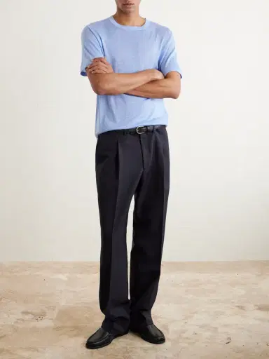 Saman Amel Amo Straight-Leg Cotton-Blend Suit Trousers - Men | Thumbnail 2 Saman Amel Amo Straight-Leg Cotton-Blend Suit Trousers - Men | Thumbnail 2