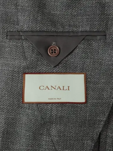 Canali Slim-Fit Wool, Silk and Linen-Blend Twill Blazer - Men | Thumbnail 6