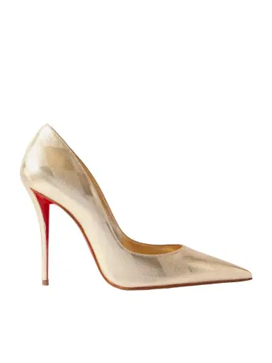 Christian Louboutin Miss Z 100 Argyl Metallic Leather Pumps | Thumbnail 1 Christian Louboutin Miss Z 100 Argyl Metallic Leather Pumps | Thumbnail 1