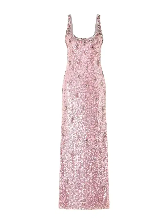 Eza Embellished Mesh Gown