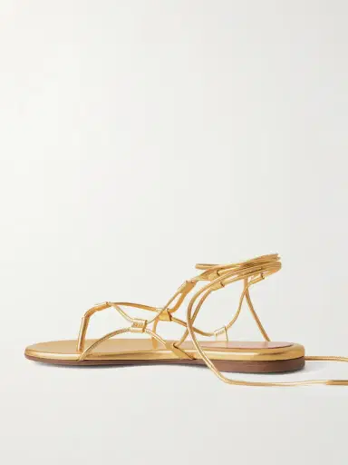 Gianvito Rossi Metallic Leather Sandals | Thumbnail 3
