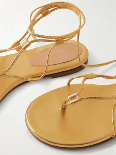 Gianvito Rossi Metallic Leather Sandals | Thumbnail 5
