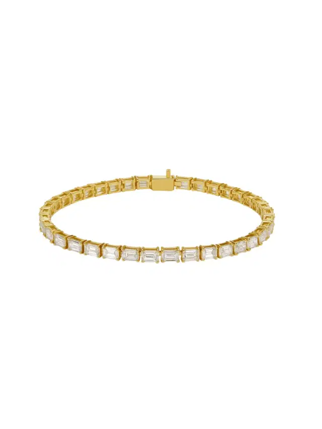 Wish Fine Jewelry 7.00ct Diamond 18K Gold Tennis Bracelet