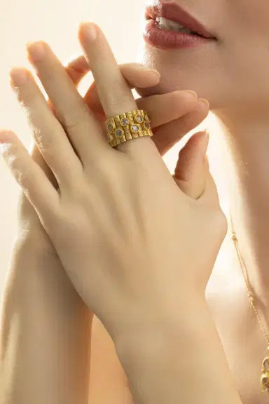 Coomi Diamond Mosaic Flex Band | Thumbnail 4