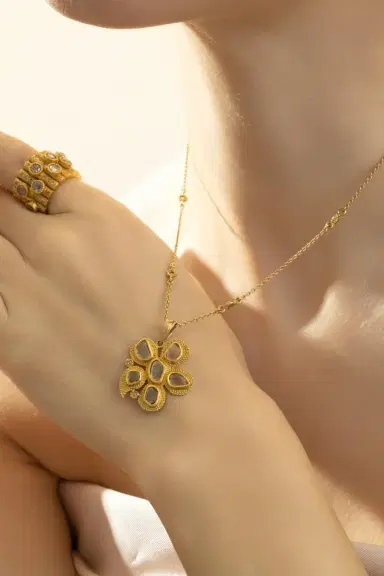 Coomi Diamond Rose Cut Chain Necklace | Thumbnail 2