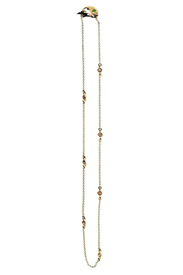 Diamond Rose Cut Chain Necklace