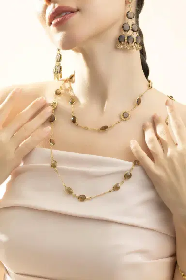 Coomi Diamond Whisky Quartz Affinity Necklace | Thumbnail 2