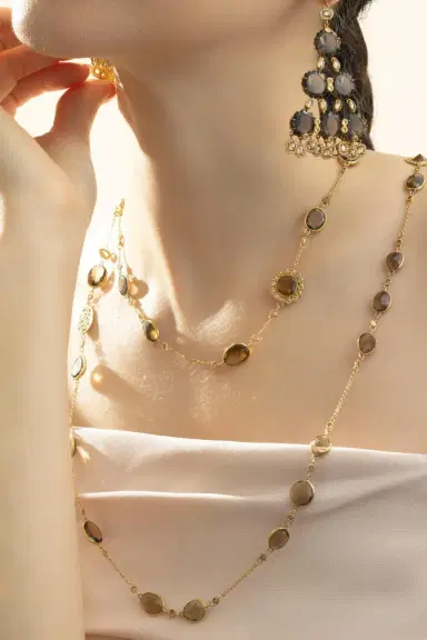 Coomi Diamond Whisky Quartz Affinity Necklace | Thumbnail 3