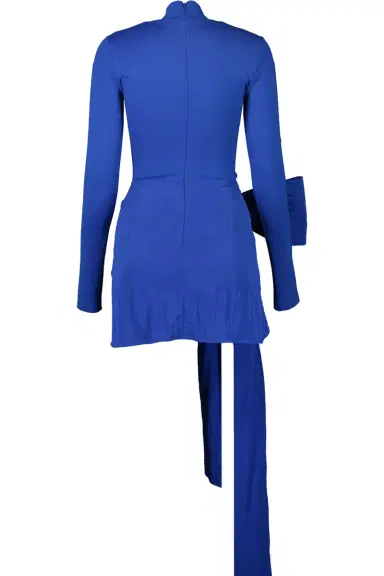 David Koma Long Sleeve Bow Detail Mini Dress | Thumbnail 5