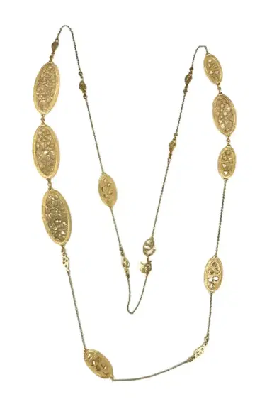 Coomi Multi Oval Rose Cut Diamond Necklace | Thumbnail 1