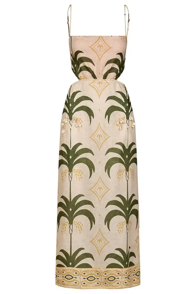 Johanna Ortiz Tactile Winds Midi Dress