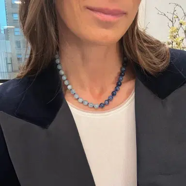 Stephanie Gottlieb Kendall Two Tone Aquamarine and Sodalite Beaded Necklace | Thumbnail 2 Stephanie Gottlieb Kendall Two Tone Aquamarine and Sodalite Beaded Necklace | Thumbnail 2