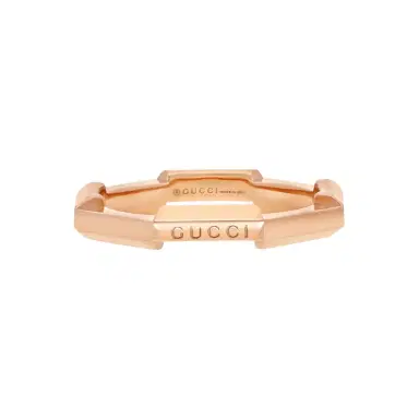 Gucci Gucci Link to Love 18K Rose Gold Ring YBC662194002007 - by The Solist | Thumbnail 1