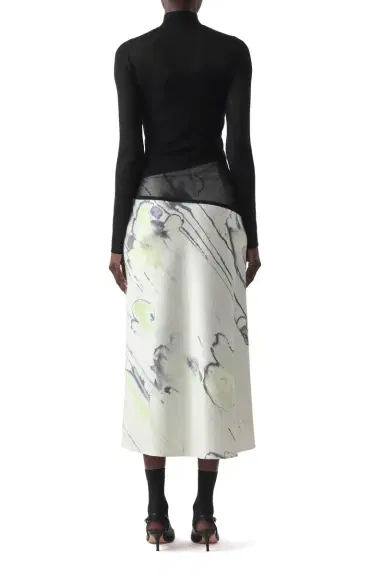 Jason Wu Collection SHEER COMBO MERINO KNIT TURTLENECK | Thumbnail 4