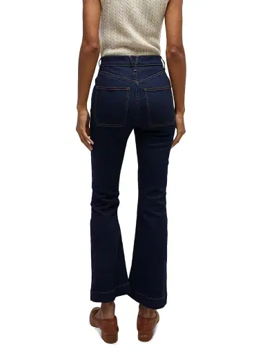Veronica Beard Women's Carson Flared Patch Pocket Jeans | Thumbnail 5 Veronica Beard Women's Carson Flared Patch Pocket Jeans | Thumbnail 5