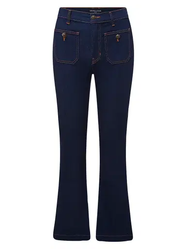 Veronica Beard Women's Carson Flared Patch Pocket Jeans | Thumbnail 1 Veronica Beard Women's Carson Flared Patch Pocket Jeans | Thumbnail 1