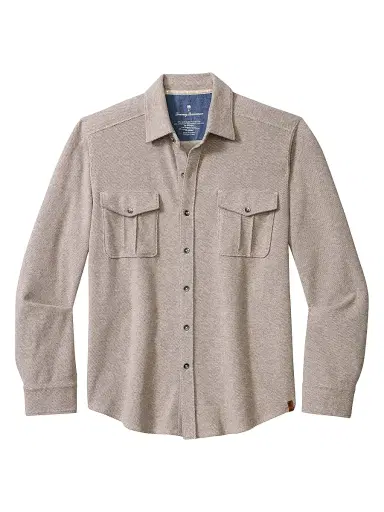 Tommy Bahama Men's Fireside Coast Classic-Fit Twill Shirt - Trophy Cup - Size XL | Thumbnail 1 Tommy Bahama Men's Fireside Coast Classic-Fit Twill Shirt - Trophy Cup - Size XL | Thumbnail 1