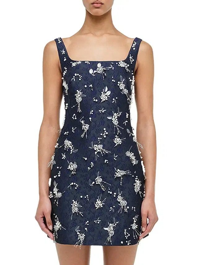 Women's Viva Embellished Sleeveless Minidress - Midnight