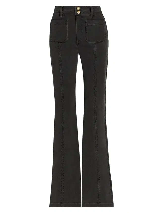 Cinq à Sept Women's Dahlia Dorothea Stretch-Denim Flared Jeans - Charbon