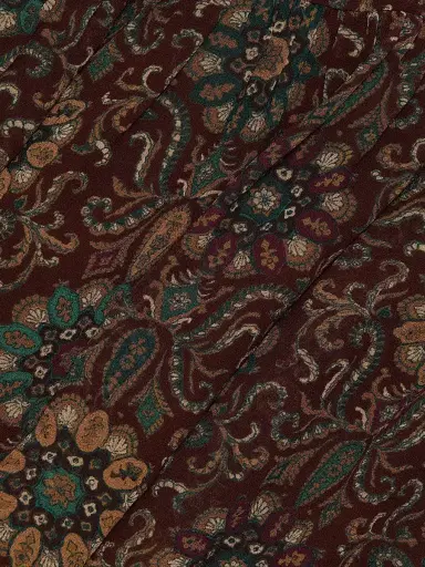 Paige Women's Aries Paisley Silk Minidress - Dark Chocolate Multi | Thumbnail 7 Paige Women's Aries Paisley Silk Minidress - Dark Chocolate Multi | Thumbnail 7