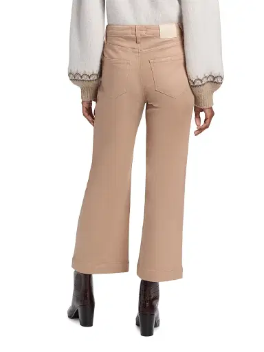 PAIGE Women's Anessa Wide-Leg Pants - Light Brown - Size 31 | Thumbnail 5