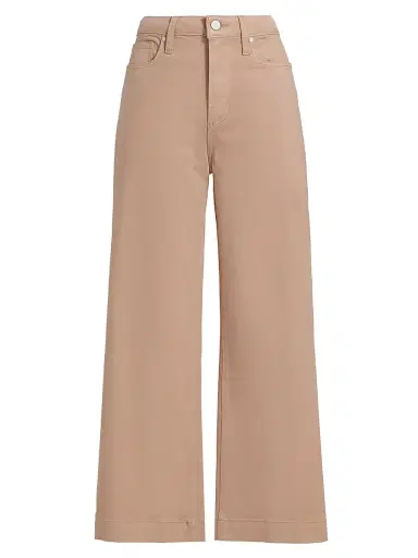 PAIGE Women's Anessa Wide-Leg Pants - Light Brown - Size 31 | Thumbnail 1