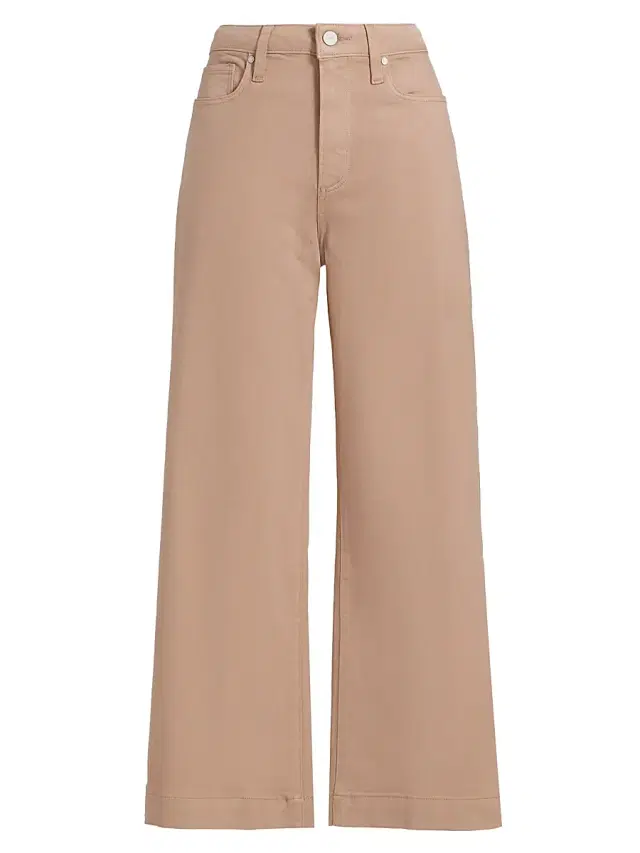 Paige Women's Anessa Wide-Leg Pants - Light Brown