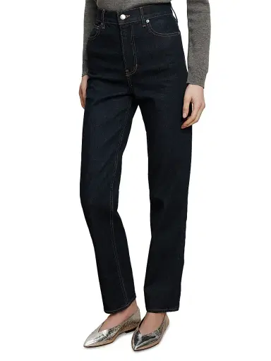 Veronica Beard Women's Leah Mid-Rise Straight-Leg Jeans | Thumbnail 3 Veronica Beard Women's Leah Mid-Rise Straight-Leg Jeans | Thumbnail 3