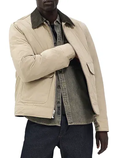 rag & bone Men's Derrick Cotton-Blend Jacket - Light Metal | Thumbnail 4 rag & bone Men's Derrick Cotton-Blend Jacket - Light Metal | Thumbnail 4