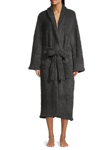 Barefoot Dreams Women's Cozychic Robe - Carbon - Size Large | Thumbnail 3