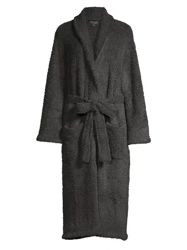Barefoot Dreams Women's Cozychic Robe - Carbon - Size Large | Thumbnail 1