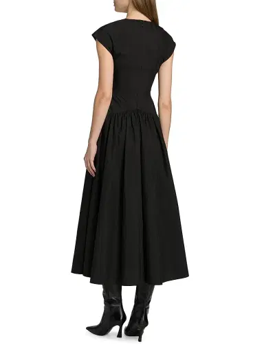 Proenza Schouler White Label Women's Nyssa Cotton-Blend Maxi Dress - Black - Size 14 | Thumbnail 5 Proenza Schouler White Label Women's Nyssa Cotton-Blend Maxi Dress - Black - Size 14 | Thumbnail 5