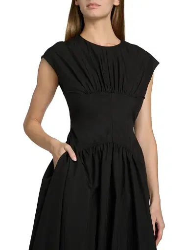 Proenza Schouler White Label Women's Nyssa Cotton-Blend Maxi Dress - Black - Size 14 | Thumbnail 6 Proenza Schouler White Label Women's Nyssa Cotton-Blend Maxi Dress - Black - Size 14 | Thumbnail 6