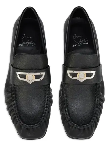 Christian Louboutin Women's Mocallista Leather Loafers - Black | Thumbnail 4 Christian Louboutin Women's Mocallista Leather Loafers - Black | Thumbnail 4