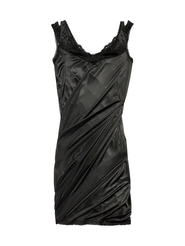 Balenciaga Women's Twisted Slip Dress - Black