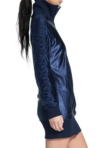Balenciaga Women's Fitted Tracksuit Dress - Dark Navy | Thumbnail 4