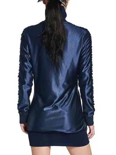 Balenciaga Women's Fitted Tracksuit Dress - Dark Navy | Thumbnail 5