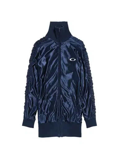 Balenciaga Women's Fitted Tracksuit Dress - Dark Navy | Thumbnail 1