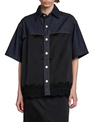 Stella McCartney Women's Slip Denim Shirt - Dark Blue | Thumbnail 3