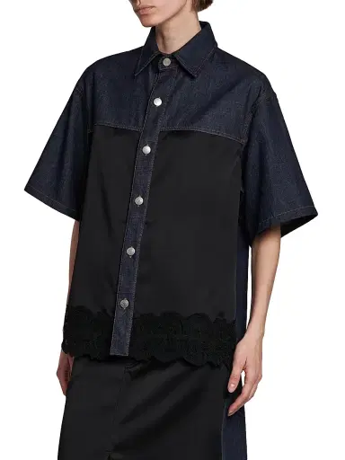 Stella McCartney Women's Slip Denim Shirt - Dark Blue | Thumbnail 4