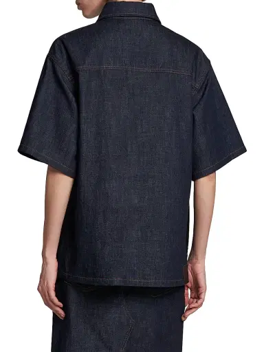 Stella McCartney Women's Slip Denim Shirt - Dark Blue | Thumbnail 5
