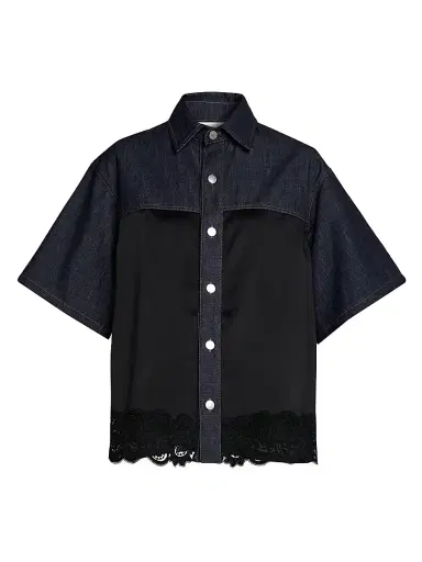 Stella McCartney Women's Slip Denim Shirt - Dark Blue | Thumbnail 1