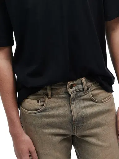BLK DNM Men's 51 Mid-Rise Straight-Leg Jeans - Sand - Size 32 | Thumbnail 6