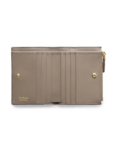 Prada Women's Leather Wallet - Grey | Thumbnail 2 Prada Women's Leather Wallet - Grey | Thumbnail 2