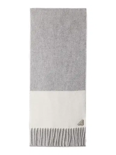 Prada Women's Cashmere Scarf - Grey | Thumbnail 1