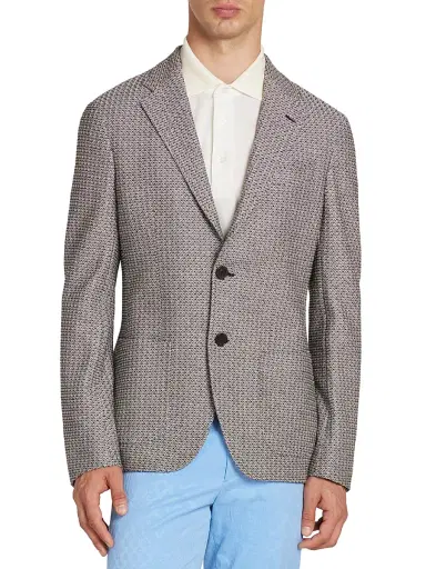 Etro Men's Roma Geometric Single-Breasted Sport Jacket - Multicolor Black Base - Size 46 | Thumbnail 3 Etro Men's Roma Geometric Single-Breasted Sport Jacket - Multicolor Black Base - Size 46 | Thumbnail 3