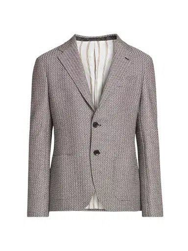 Etro Men's Roma Geometric Single-Breasted Sport Jacket - Multicolor Black Base - Size 46 | Thumbnail 1 Etro Men's Roma Geometric Single-Breasted Sport Jacket - Multicolor Black Base - Size 46 | Thumbnail 1